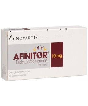 Thuốc Afinitor 10mg Novartis điều trị ung thư vú, ung thư thận, khối u não, khối u dạ dày, ruột, tụy