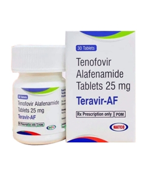 Teravir AF 25mg Natco: Thuốc kháng virus viêm gan B