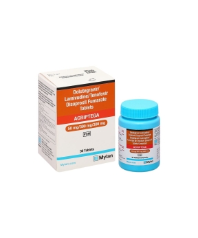Thuốc Acriptega 50mg/300mg/300mg Mylan điều trị nhiễm virus gây suy giảm miễn dịch ở người HIV-1 (30 viên)
