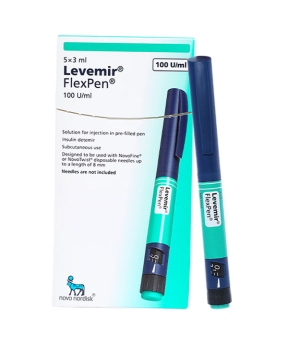Bút tiêm Levemir FlexPen 100U/ml (5 cây)