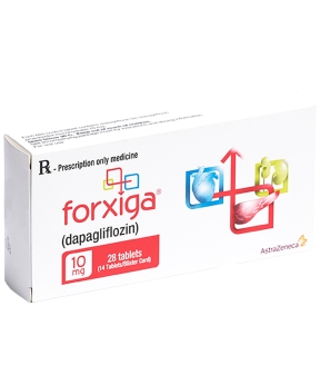 Forxiga 10mg điều trị tiểu đường tuýp 2 (2 vỉ x 14 viên)