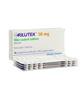 Thuốc điều trị bệnh teo cơ xơ cứng Rilutek 50mg hộp 56 viên