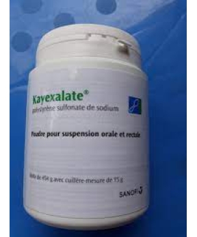Thuốc điều trị tăng kali máu khi suy thận Kayexalate