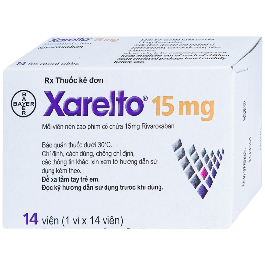Thuốc điều trị và dự phòng huyết khối Xarelto 15mg