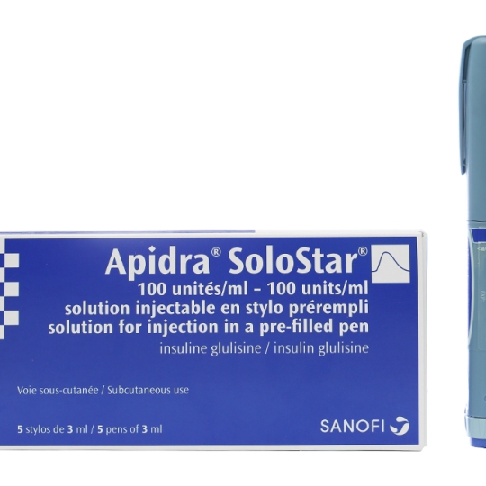 Bút tiêm Apidra Solostar 100IU/ml (5 cây)