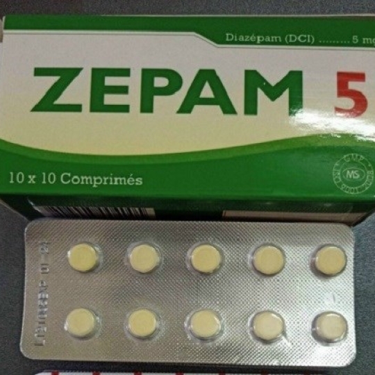 Thuốc điều trị rối loạn lo âu, mất ngủ Zepam 5mg