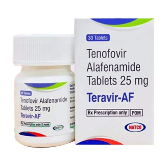 Teravir AF 25mg Natco: Thuốc kháng virus viêm gan B