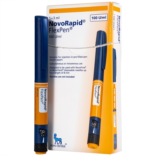 Bút tiêm Novorapid FlexPen 100UI/ml (5 cây)