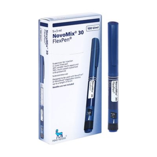 Bút tiêm NovoMix 30 FlexPen 100IU/ml (5 cây)
