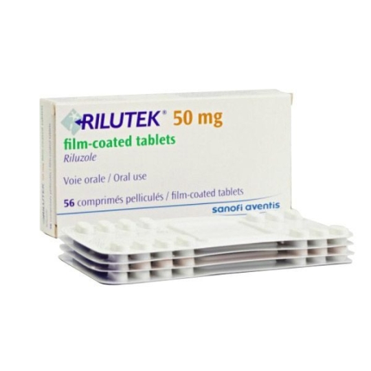 Thuốc điều trị bệnh teo cơ xơ cứng Rilutek 50mg hộp 56 viên