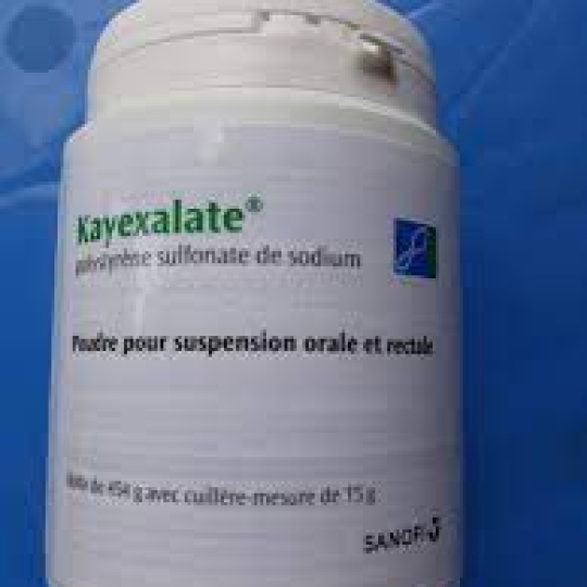 Thuốc điều trị tăng kali máu khi suy thận Kayexalate