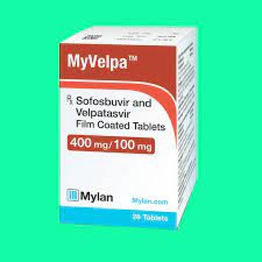 Thuốc Myvelpa 400mg/100mg Mylan điều trị viêm gan C mạn tính (28 viên)